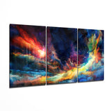 Colors of Space Glass Wall Art