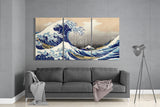 Mountain And Wave Glass Art