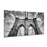 le pont de Brooklyn Impression sur verre