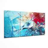 Art sur verre Bleu - 140x72 cm