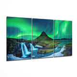 Arte della parete di vetro Northern Lights - Aurora