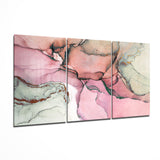 Art sur verre Rose - 140x72 cm