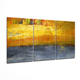 Arte su vetro Giallo Astratto - 140x72 cm