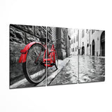 Arte su vetro Bike And Street - 140x72 cm