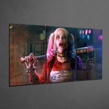 Harley Quinn Glass Art