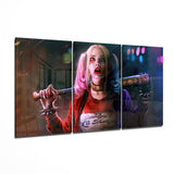 Arte della parete di vetro Harley Quinn