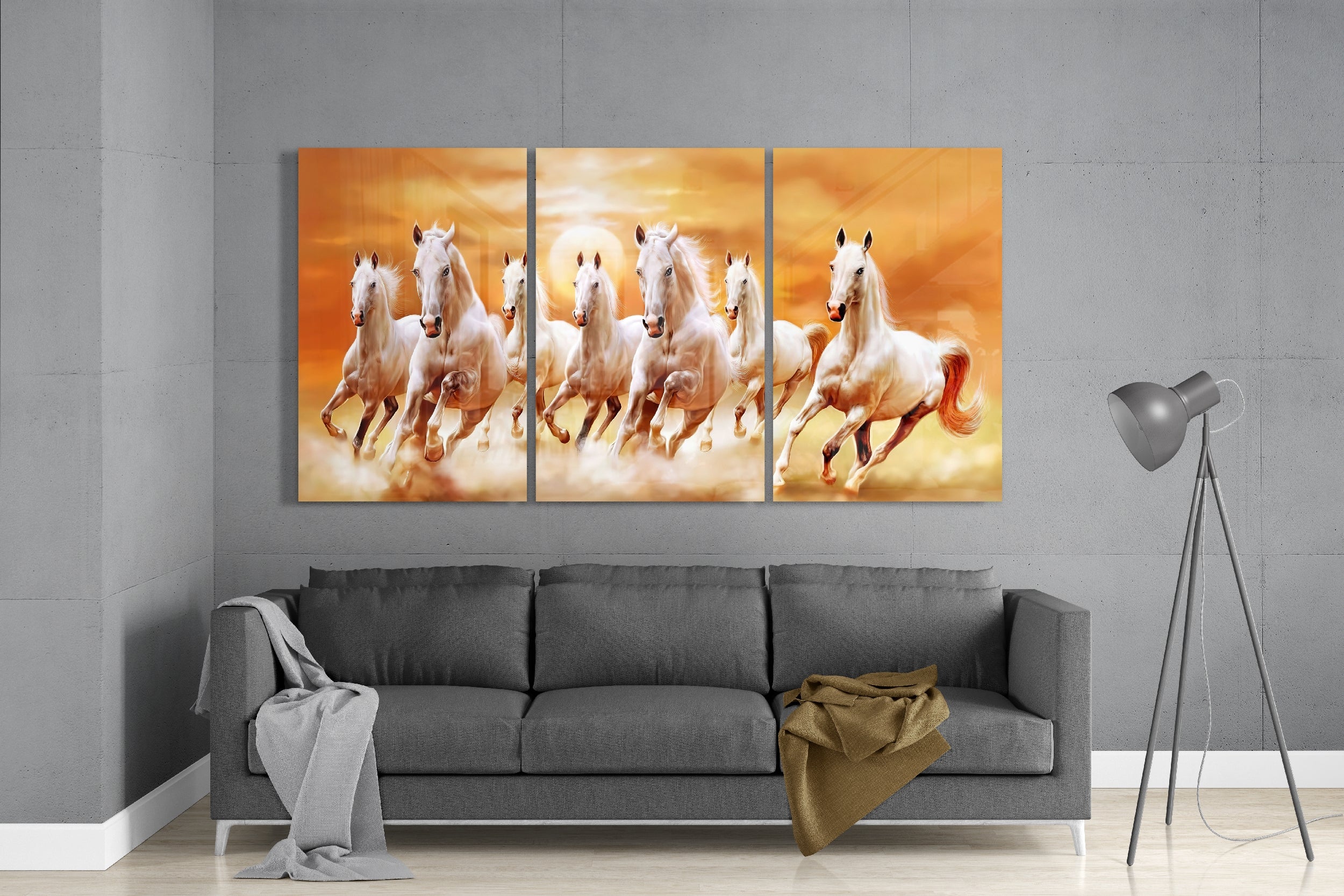 Horses Glass Art