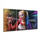 Arte della parete di vetro Harley Quinn