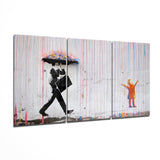 Arte della parete di vetro Color of Rain Mega