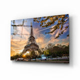 Arte de pared de vidrio de Torre Eiffel