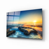 Sea View Glass Wall Art