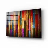 Painted Wood Glass Wall Art