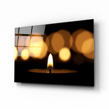 Candle Glass Wall Art