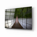 Suspension Bridge Glass Wall Art