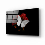 Schmetterling Glasbild