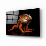 Dragon de Komodo Impression sur verre