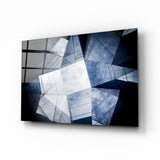 Arte della parete di vetro Architettura geometrica