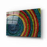 Arte della parete di vetro Spirale colorata