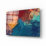 Abstract Colors Glass Wall Art