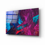 Abstract Colors Glass Wall Art