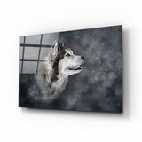 Wolf Glasbild