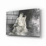 Arte de pared de vidrio de Lobo