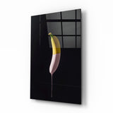 Arte de pared de vidrio de Banana