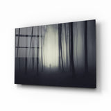 Arte de pared de vidrio de Bosque nebuloso