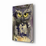Owl Glass Wall Art