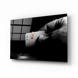 Playing Cards Glass Wall Art