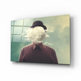 Arte della parete di vetro Cloud Man
