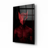Arte della parete di vetro Rosso oscuro