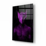 Arte della parete di vetro Darko Violet