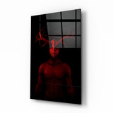Donnie Red Glass Wall Art