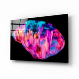 Abstract Pink Glass Wall Art