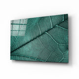 Arte de pared de vidrio de Textura de la hoja