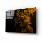 Orange Smoke Glass Wall Art
