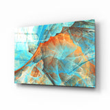 Arte de pared de vidrio de Redes de colores