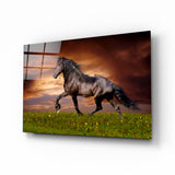 Nobility of Horse Glass Wall Art