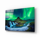Arte de pared de vidrio de Auroras boreales