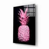 Arte della parete di vetro Ananas rosa