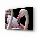 Flamingo Glass Wall Art