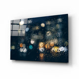 Regen Glasbild