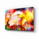 Colorful Eagle Glass Wall Art