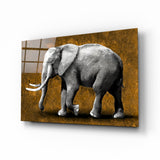 Éléphant Impression sur verre