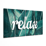 Entspannung 4-teiliges Mega-Glasbild (59"x36")
