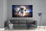 Astronaut  4 Pieces Mega Glass Wall Art (150x92 cm)