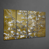 Sakura 4 Pieces Mega Glass Wall Art (150x92 cm)