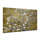 Sakura 4 Pieces Mega Glass Wall Art (150x92 cm)