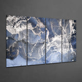Marble 4 Pieces Mega Glass Wall Art (150x92 cm)